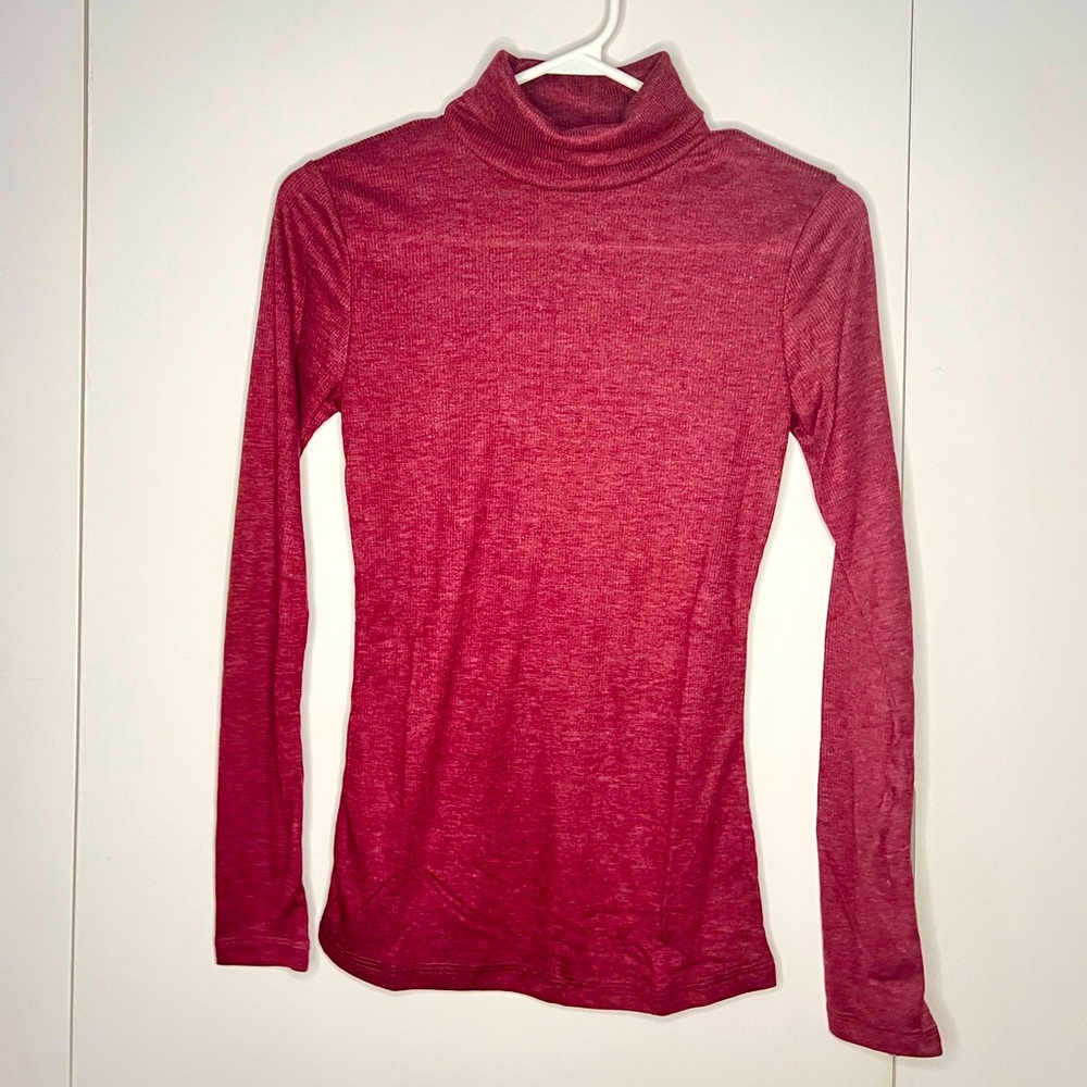 Magenta turtleneck